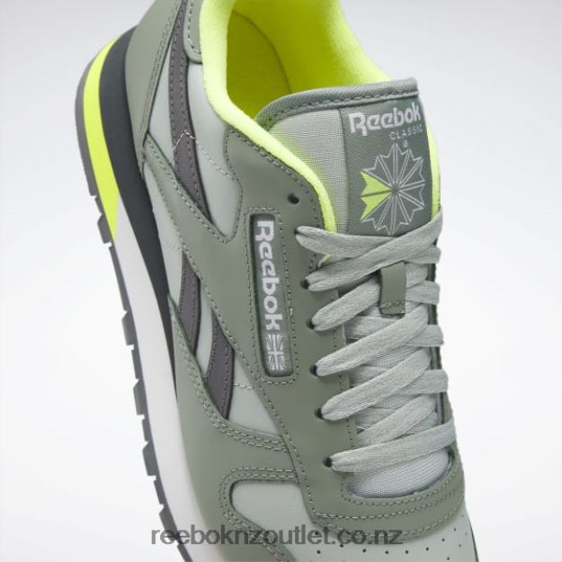 Harmony Green/Sea Spray/Pure Grey 7 2B4626123 Classic Leather Shoes Reebok