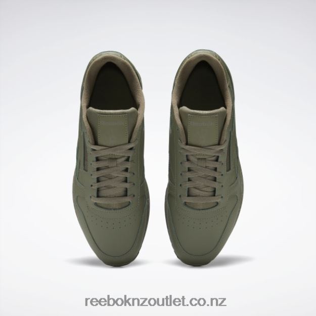 Hunter Green/Pure Grey 3/Army Green 2B4626238 Classic Leather Ripple Shoes Reebok