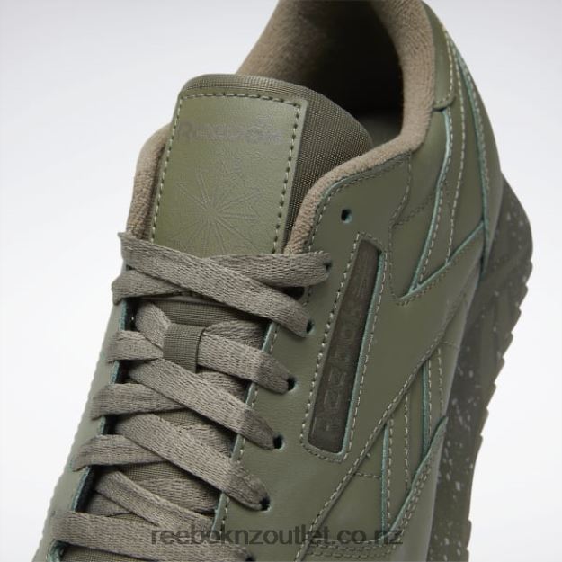 Hunter Green/Pure Grey 3/Army Green 2B4626238 Classic Leather Ripple Shoes Reebok