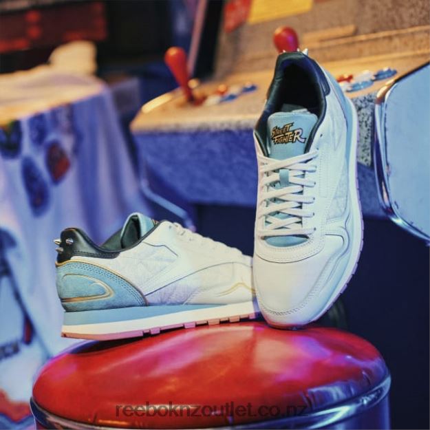 Polar Blue/Tough Blue/Core Black 2B4626929 Street Fighter Classic Leather Shoes Reebok