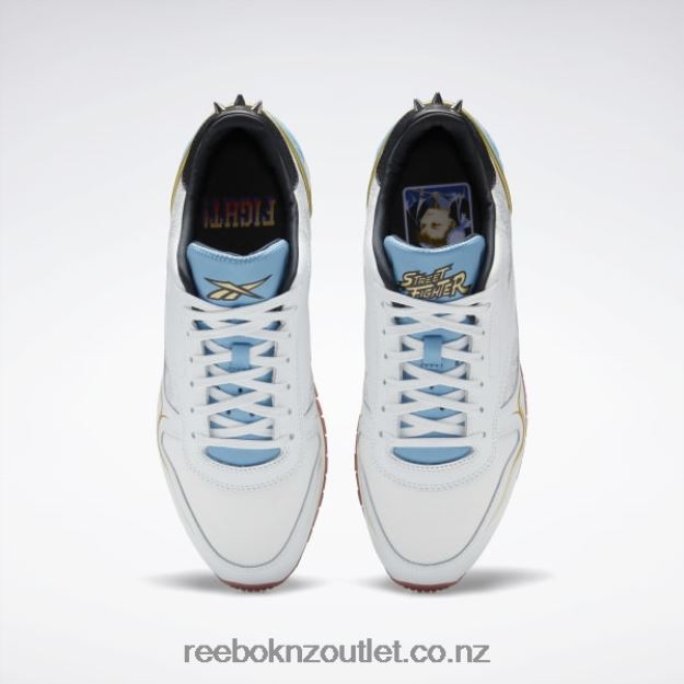 Polar Blue/Tough Blue/Core Black 2B4626929 Street Fighter Classic Leather Shoes Reebok