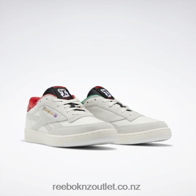 Pure Grey 1/Black/Glen Green 2B4626354 Club C Revenge Shoes Reebok