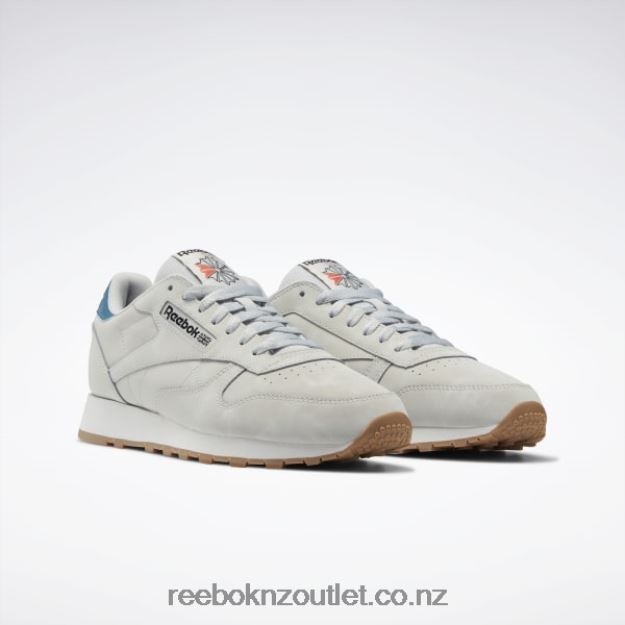 Pure Grey 2/Pure Grey 1/Steely Blue S23-R 2B4626135 Classic Leather Shoes Reebok