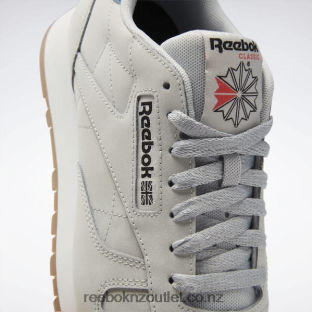 Pure Grey 2/Pure Grey 1/Steely Blue S23-R 2B4626135 Classic Leather Shoes Reebok