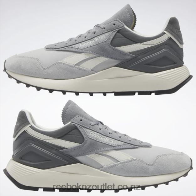 Pure Grey 4/Chalk/Cold Grey 6 2B4626133 Classic Leather Legacy AZ Shoes Reebok