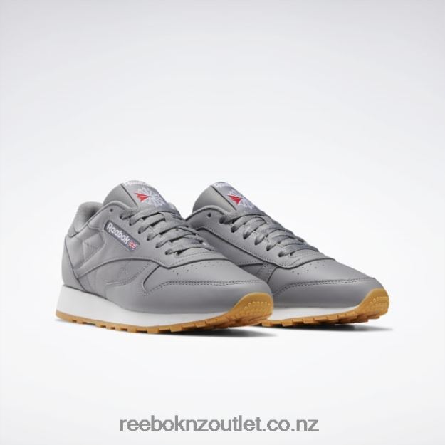 Pure Grey 5/Ftwr White/Reebok Rubber Gum-03 2B4626148 Classic Leather Shoes Reebok