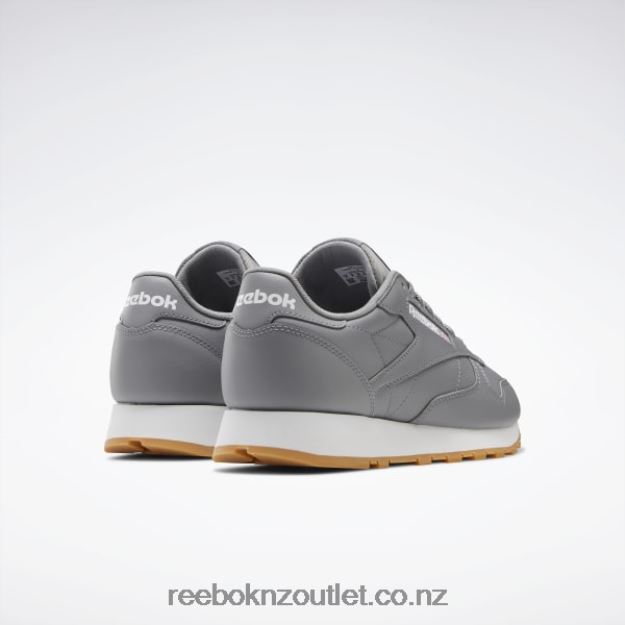 Pure Grey 5/Ftwr White/Reebok Rubber Gum-03 2B4626148 Classic Leather Shoes Reebok