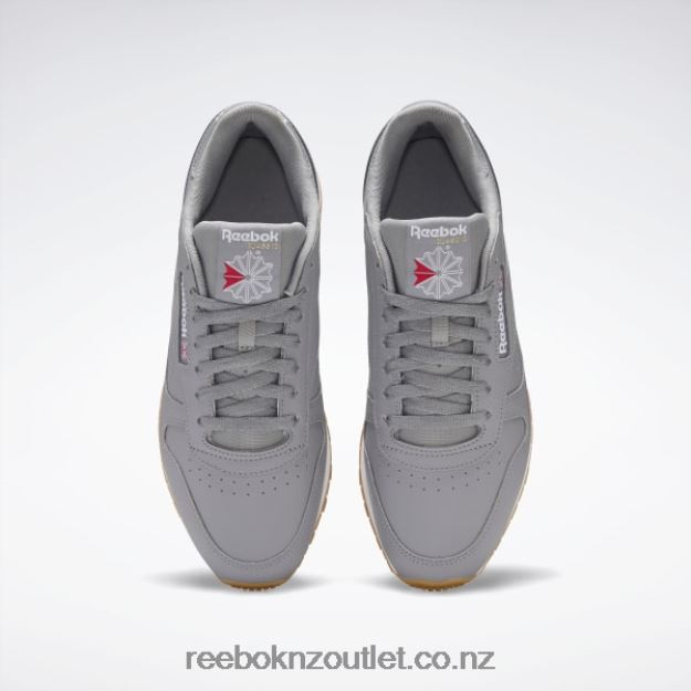 Pure Grey 5/Ftwr White/Reebok Rubber Gum-03 2B4626148 Classic Leather Shoes Reebok