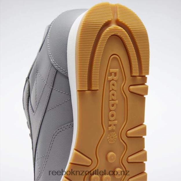 Pure Grey 5/Ftwr White/Reebok Rubber Gum-03 2B4626148 Classic Leather Shoes Reebok