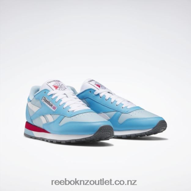 Radiant Aqua/Blue Pearl/Ftwr White 2B4626201 Classic Leather Shoes Reebok