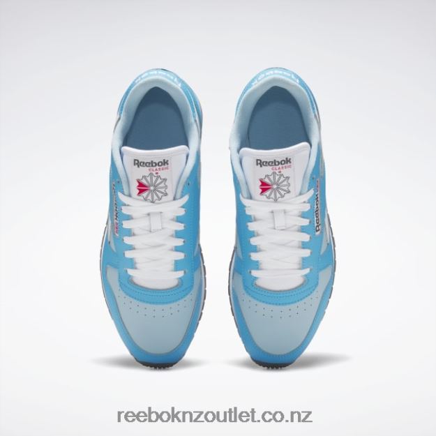 Radiant Aqua/Blue Pearl/Ftwr White 2B4626201 Classic Leather Shoes Reebok