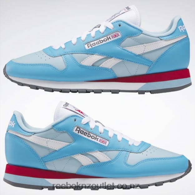 Radiant Aqua/Blue Pearl/Ftwr White 2B4626201 Classic Leather Shoes Reebok