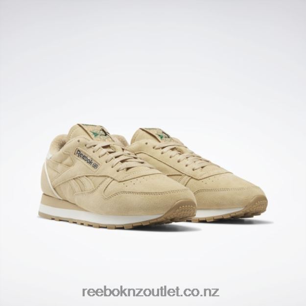 Sahara/Glen Green/Reebok Rubber Gum-04 2B4626349 Classic Leather 1983 Vintage Shoes Reebok