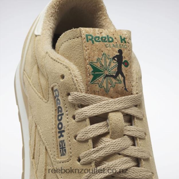 Sahara/Glen Green/Reebok Rubber Gum-04 2B4626349 Classic Leather 1983 Vintage Shoes Reebok