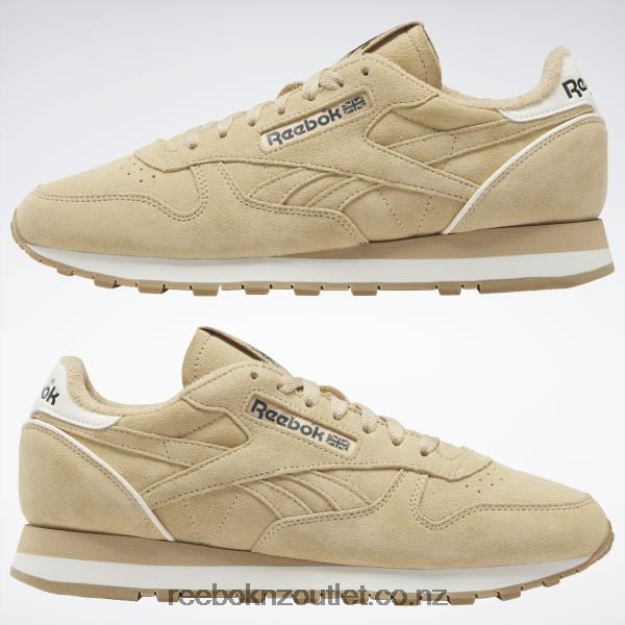 Sahara/Glen Green/Reebok Rubber Gum-04 2B4626349 Classic Leather 1983 Vintage Shoes Reebok