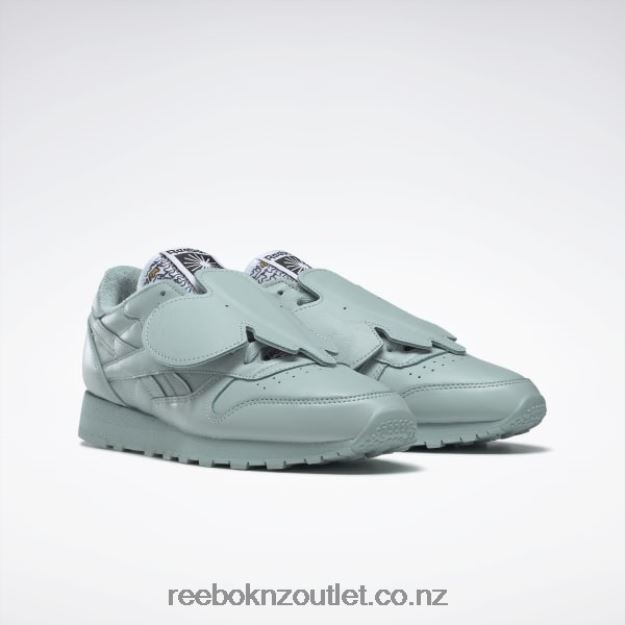 Seaside Grey/Core Black 2B4626548 Eames Classic Leather Shoes Reebok