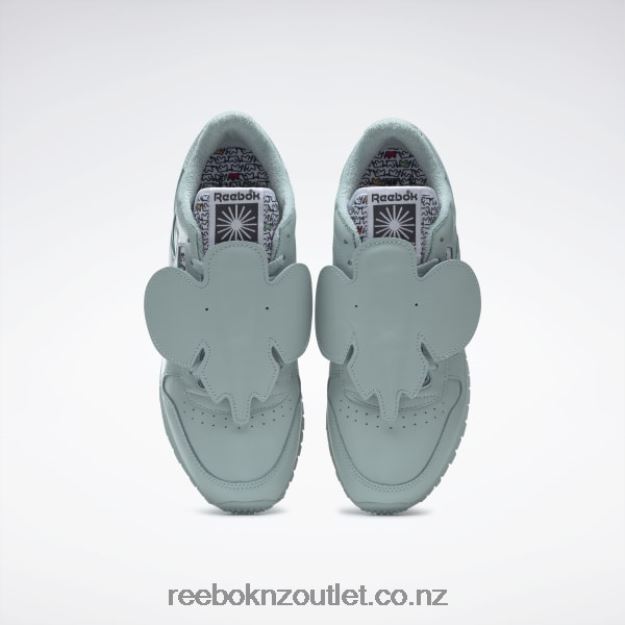 Seaside Grey/Core Black 2B4626548 Eames Classic Leather Shoes Reebok