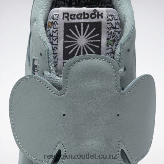 Seaside Grey/Core Black 2B4626548 Eames Classic Leather Shoes Reebok