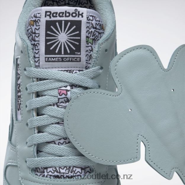 Seaside Grey/Core Black 2B4626548 Eames Classic Leather Shoes Reebok