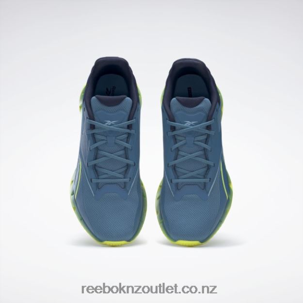 Steely Blue S23-R/Solar Acid Yellow/Vector Navy 2B4626195 Zig Dynamica 4 Shoes Reebok