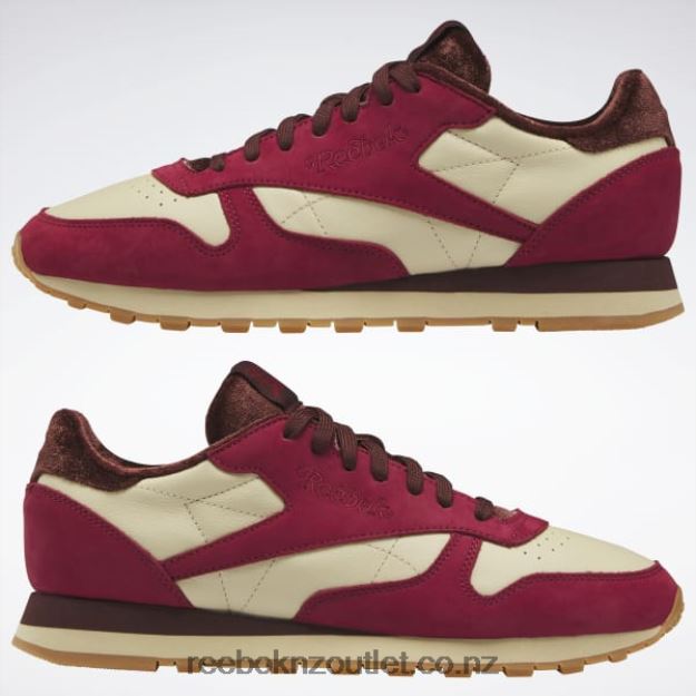 Triathlon Red/Straw S18-R/Burnt Sienna 2B4626154 Classic Leather Shoes Reebok