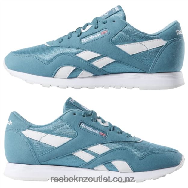 Turquoise/White 2B4626955 Classic Nylon Color Shoes Reebok