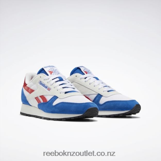 Vector Blue/Ftwr White/Vector Red 2B4626153 Classic Leather Make It Yours Shoes Reebok