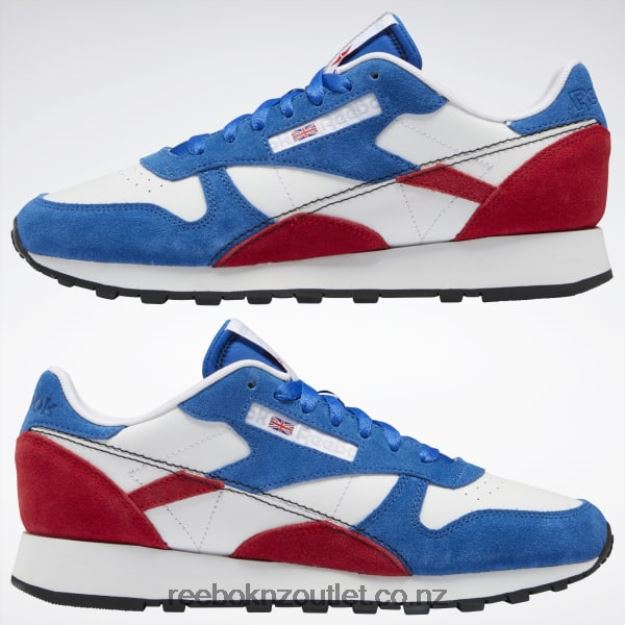 Vector Blue/Vector Red/Ftwr White 2B462688 Classic Leather Make It Yours Shoes Reebok