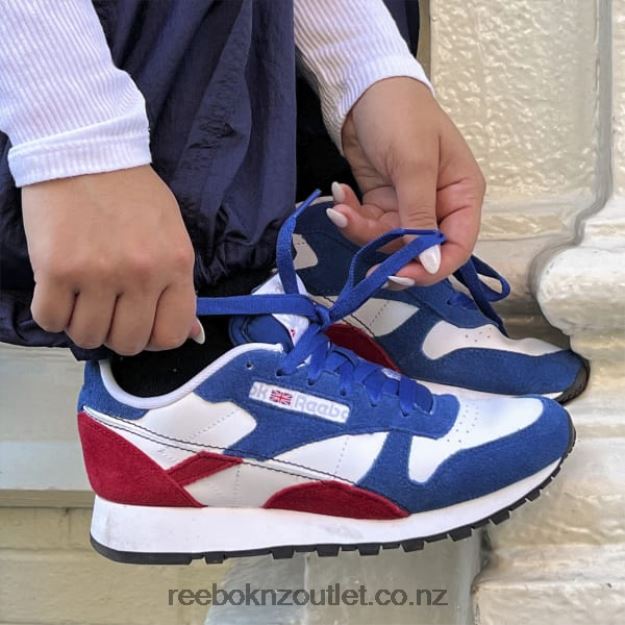 Vector Blue/Vector Red/Ftwr White 2B462688 Classic Leather Make It Yours Shoes Reebok