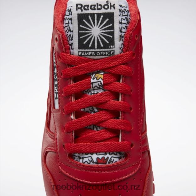 Vector Red/Core Black 2B4626486 Eames Classic Leather Shoes Reebok