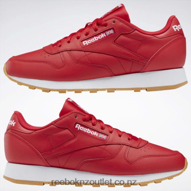 Vector Red/Ftwr White/Reebok Rubber Gum-03 2B4626126 Classic Leather Shoes Reebok