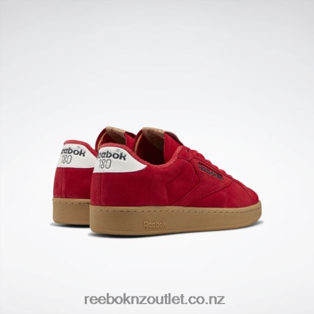 Vector Red/Glen Green/Reebok Rubber Gum-04 2B4626463 Club C 85 Grounds Shoes Reebok