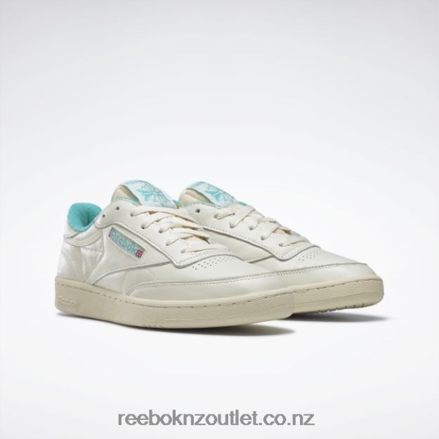 Vintage Chalk S23-R/Paper White/Classic Teal 2B462673 Club C 85 Vintage Shoes Reebok