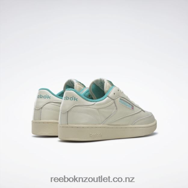 Vintage Chalk S23-R/Paper White/Classic Teal 2B462673 Club C 85 Vintage Shoes Reebok