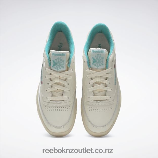 Vintage Chalk S23-R/Paper White/Classic Teal 2B462673 Club C 85 Vintage Shoes Reebok