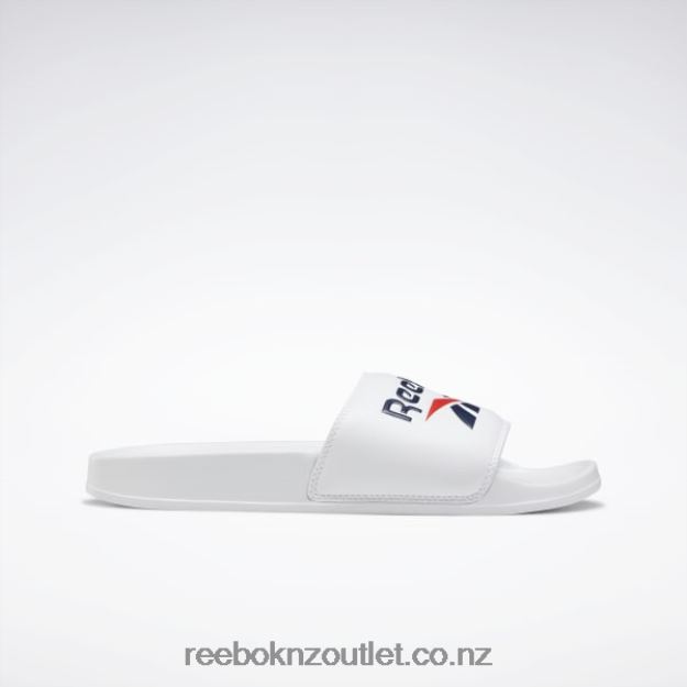 White/Collegiate Navy/Radiant Red