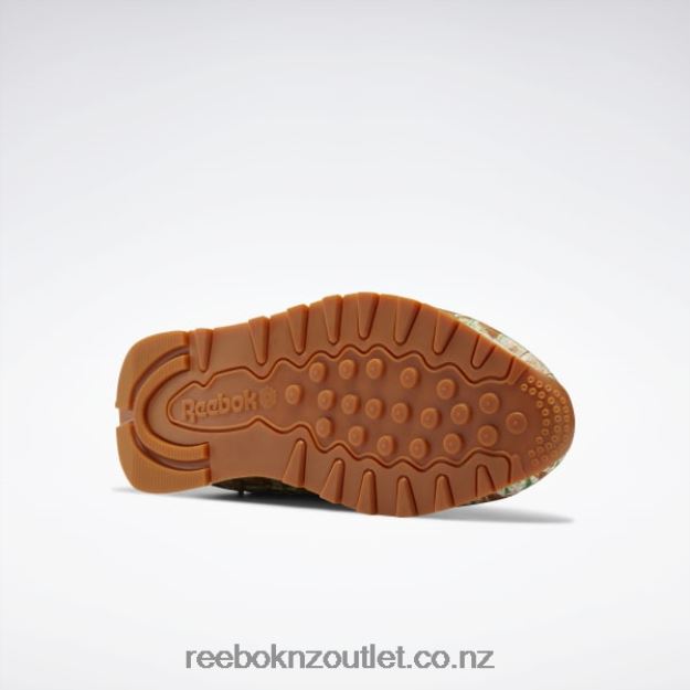 Wild Brown/Bright Ochre/Pale Yellow 2B462672 Classic Leather LQQK Shoes Reebok