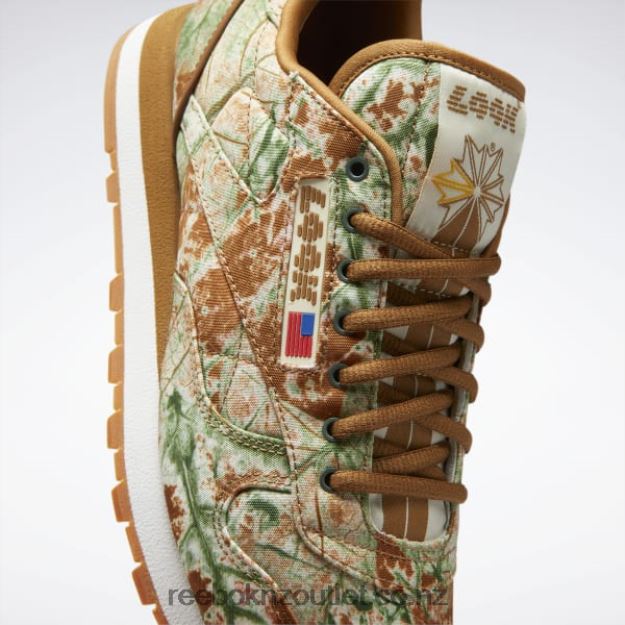 Wild Brown/Bright Ochre/Pale Yellow 2B462672 Classic Leather LQQK Shoes Reebok