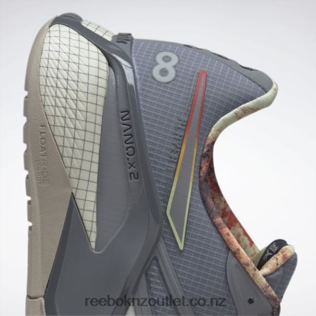 Alabaster/Foggy Grey/Parchment 2B462654 Street Fighter Nano X2 Shoes Reebok