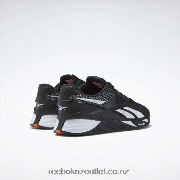 Core Black/Ftwr White/Smash Orange S23-R 2B462628 Nano X3 Shoes Reebok
