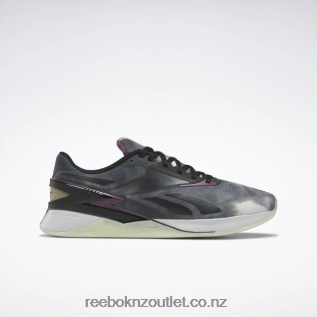 Core Black/Washed Plum F17-R/Storm Glow 2B4626564 Nano X3 Training Shoes Reebok