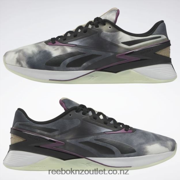 Core Black/Washed Plum F17-R/Storm Glow 2B4626564 Nano X3 Training Shoes Reebok