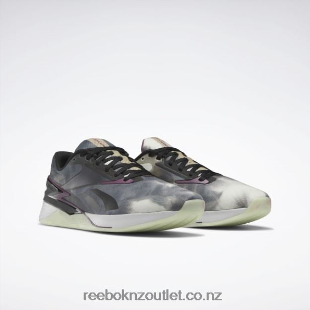 Core Black/Washed Plum F17-R/Storm Glow 2B4626564 Nano X3 Training Shoes Reebok