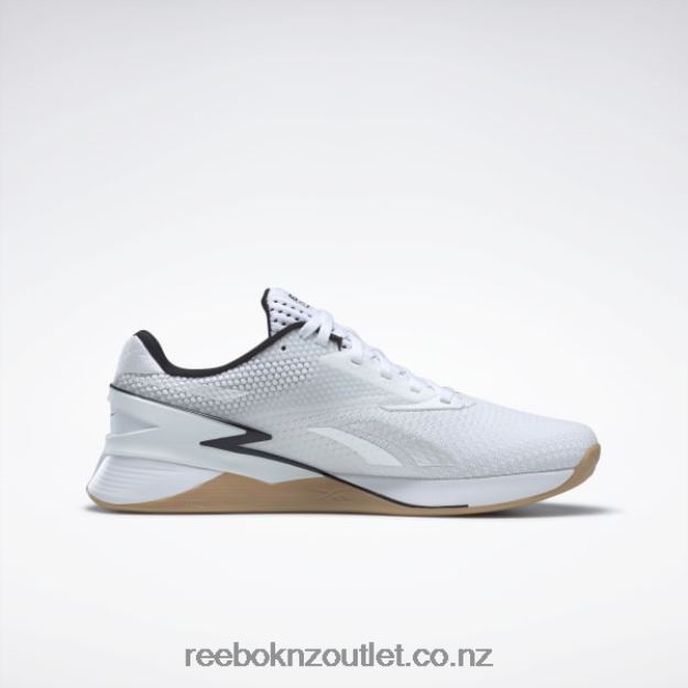 Ftwr White/Core Black/Reebok Rubber Gum-01 2B462651 Nano X3 Shoes Reebok