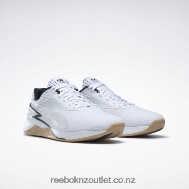 Ftwr White/Core Black/Reebok Rubber Gum-01 2B462651 Nano X3 Shoes Reebok