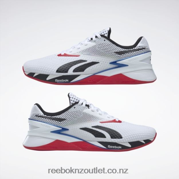 Ftwr White/Core Black/Vector Blue 2B462640 Nano X3 Shoes Reebok