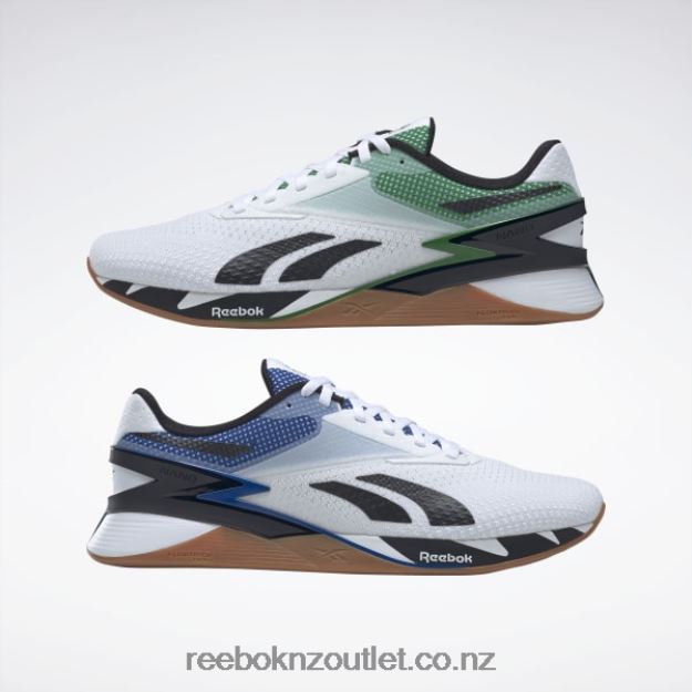 Ftwr White/Glen Green/Vector Blue 2B462623 Nano X3 Shoes Reebok