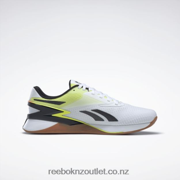 Ftwr White/Orange Flare/Solar Acid Yellow 2B462625 Nano X3 Shoes Reebok