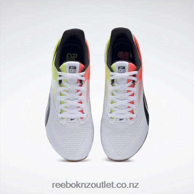 Ftwr White/Orange Flare/Solar Acid Yellow 2B462625 Nano X3 Shoes Reebok