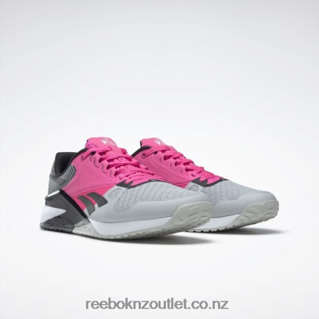 Pure Grey 2/Atomic Pink/Core Black 2B4626138 Nano 6000 Training Shoes Reebok